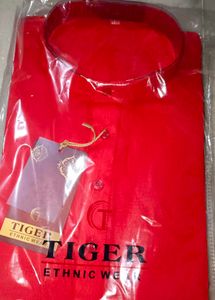 Red Ethnic Kurta