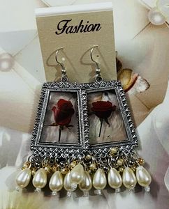 Rose Drop Earrings 2 Pair Combo