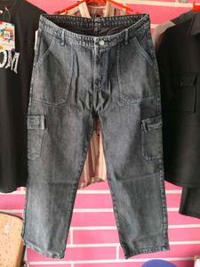 Women's Baggy Denim Cargo