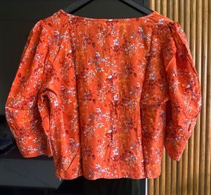 Floral V-Neck Top