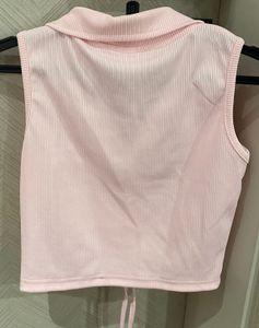 Pink Tie Up Top