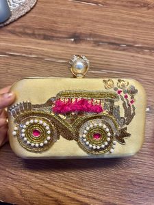Embroidered Clutch