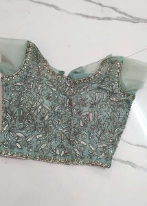 Aqua Blue Ethnic Gown