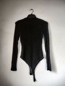 Black Mesh Bodysuit