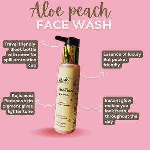Aloe Peach Face Wash - Glow Boosting Cleanser