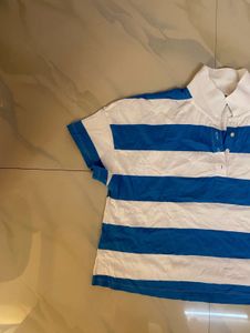 M36- Striped Women Tee Casual