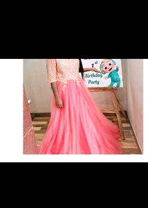 Beautiful Peach Barbie Gown