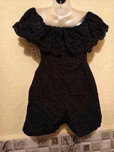 BOGO🎁Buy One Get 1 Free🎁Off-Shoulder Black Rompe