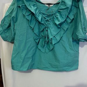 Ruffle Detail Top