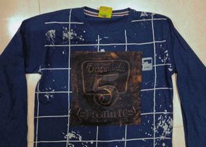 Stylish Navy Blue Printed Top