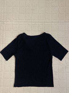 Ribbed Notch Neck Top - M. &amp; O. Company