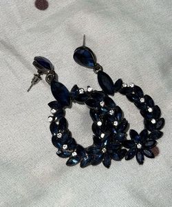 Blue Floral Earrings