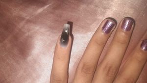 Sale!!! Grunge Galaxy Theme :  10 Press On Nails