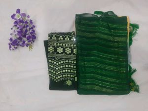 Green Saree