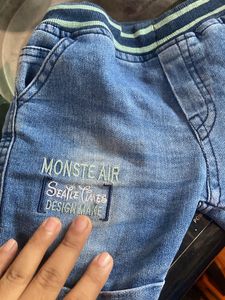 Unisex Blue Colour Jeans Shorts