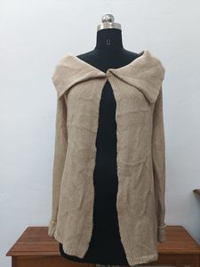 Beige Knit Cardigan