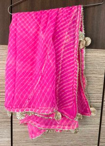 Aachho Pink Leheriya Dupatta