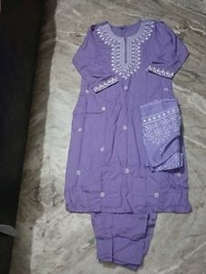 Kurta Pant And Dupatta Set