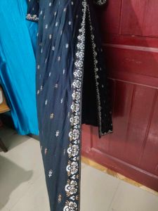 Elegant Black Naira Cut  Kurti