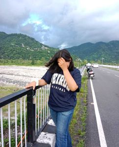 Unisex Veirdo Oversized Tshirt Navy Blue