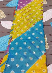 Multi Color Lahariya Saree