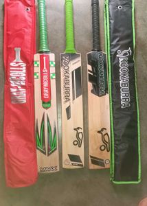 English Willow Mens 3 bats Kookaburra² and GN¹