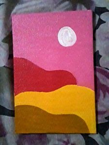 Asthetic canvas painting