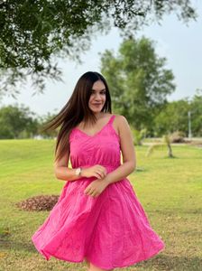 Zudio Pink flare dress
