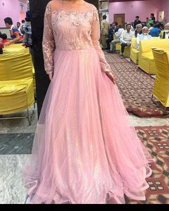Elegant Pink Ethnic Gown