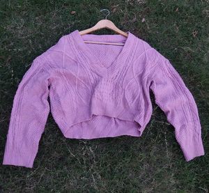 Cropped Sweater For Winters