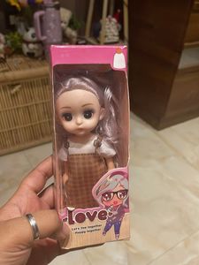 Cute Doll with Pink Hair