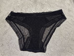 Black Lace Trim Panties