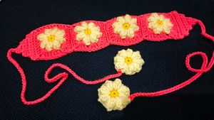 Crochet Daisy Headband - Handmade