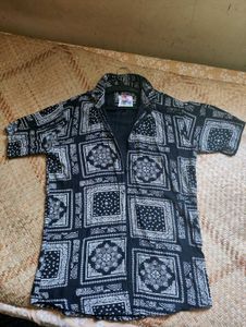 B&amp;W Bandana Casual Shirt