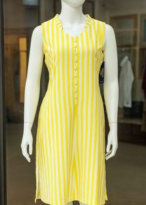 Strips Cut Sleeves Kurta
