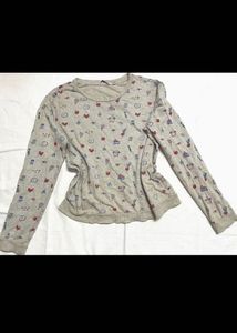 Girls&#39; Long Sleeve Floral Top🩵✨