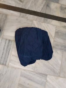Blue Frock With Dhoti Style Bottom