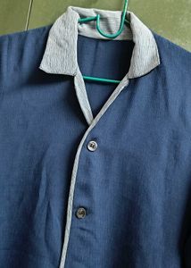 Navy Blue Collar Pardha