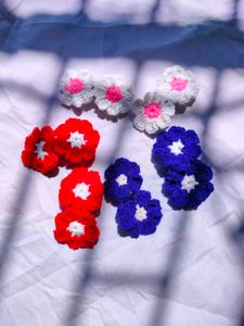 Daisy crochet clips🌸🏵️ set -2