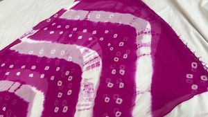 Tie dye+bandhni chiffon dupatta
