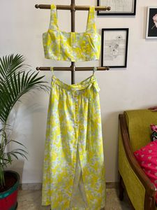Neon Top Skirt Set