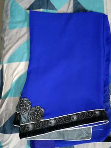 Elegant Blue Saree