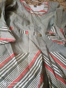 New Chanderi Lahriya Gown
