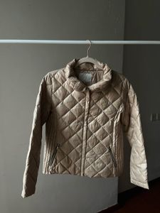 CHATELAINE CHAMPAGNE QUILTED PUFFER JACKET