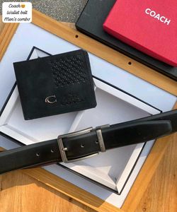 COACH MENS WALLET N BELT COMBO WD BOX