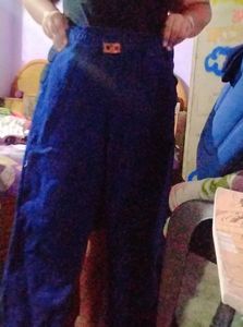 Blue Wide-Leg Jeans