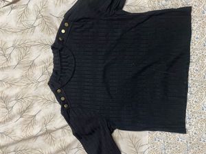 Black Women Short Top