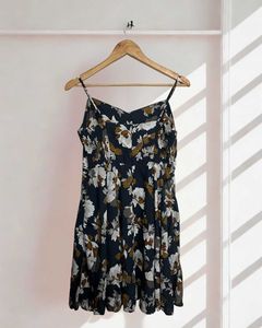 Strappy Floral Skater Dress