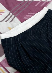 Double Waist Pinstripe Trousers