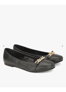 Black Ballerina Flats - UK 5 (New &amp; Unused)